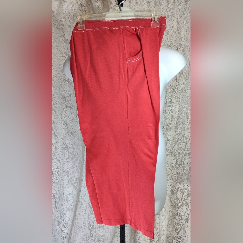 Silverwear Knit Style Pull On Jeans Tomato Red